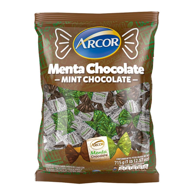Caramelos Rellenos Menta Chocolate Arcor X 715gr Más Online