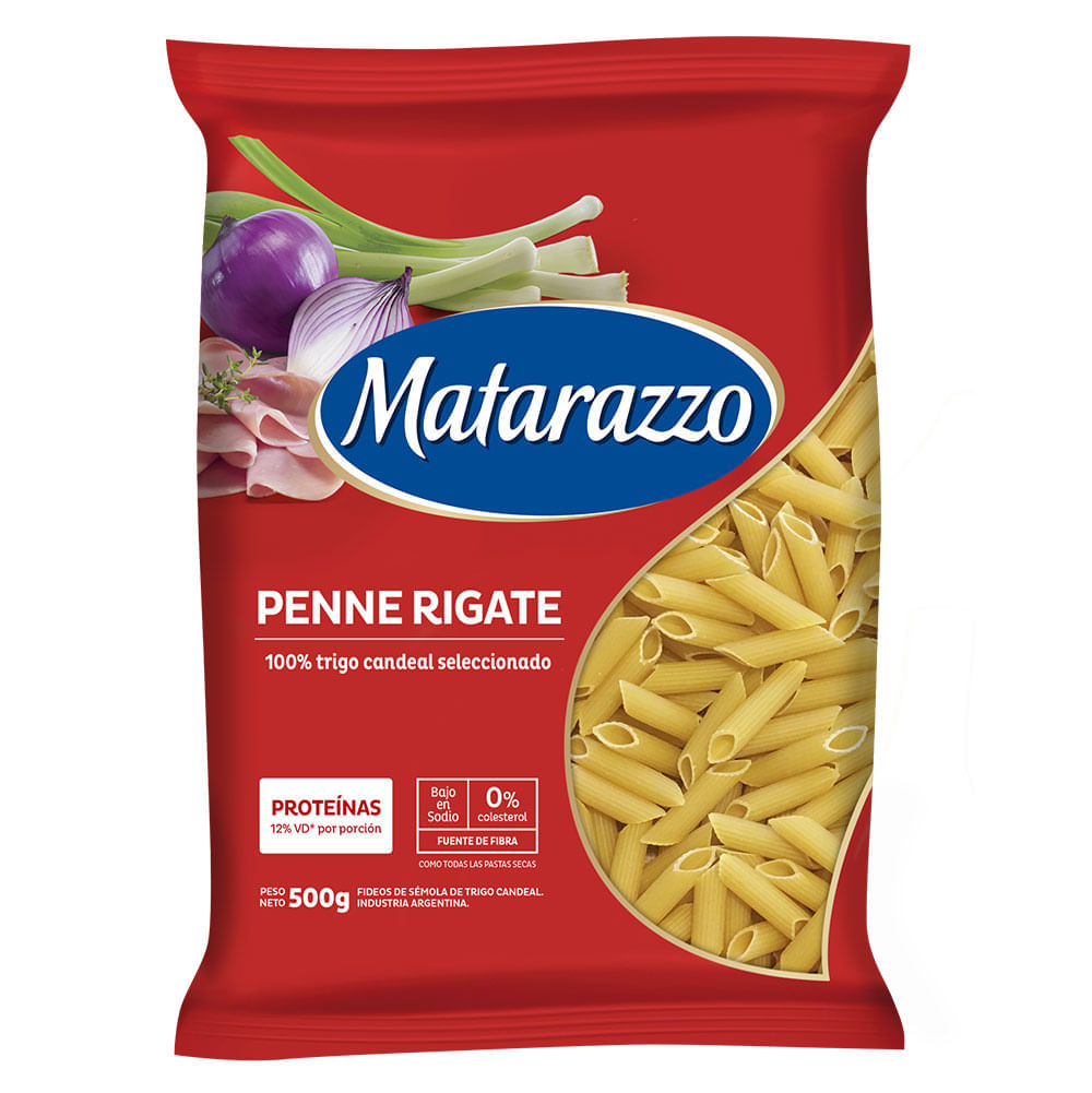 Pasta Seca Penne Rigatti Matarazzo 500 Gr - Masonline - Más Online