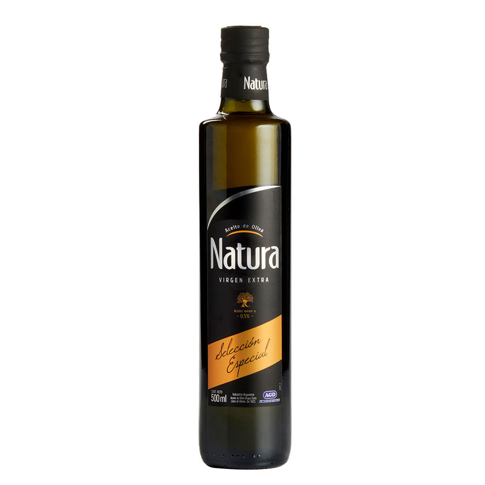 Aceite De Oliva Natura Botella Premium 500 Cc - Masonline - Más Online