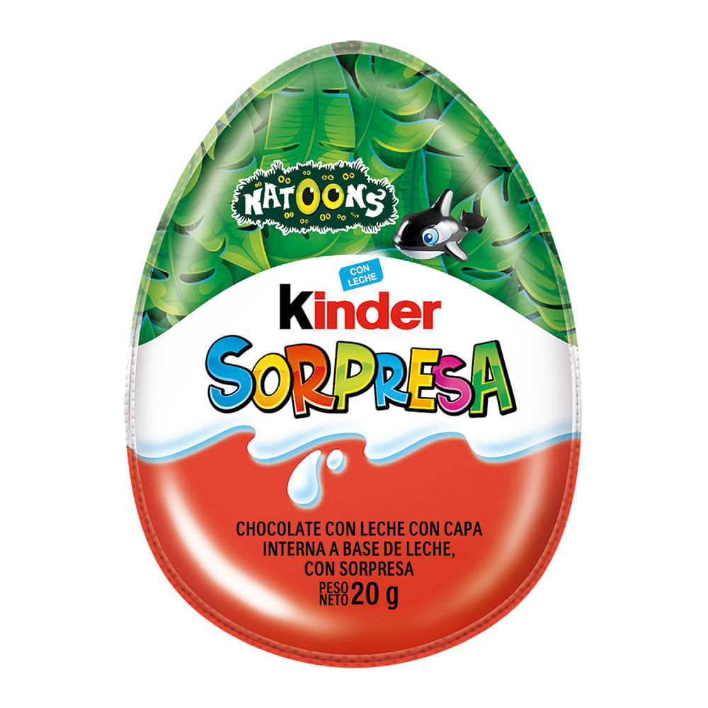 Huevos Sorpresa Tipo 1 Natoons Kinder 20 Gr - Masonline - Más Online