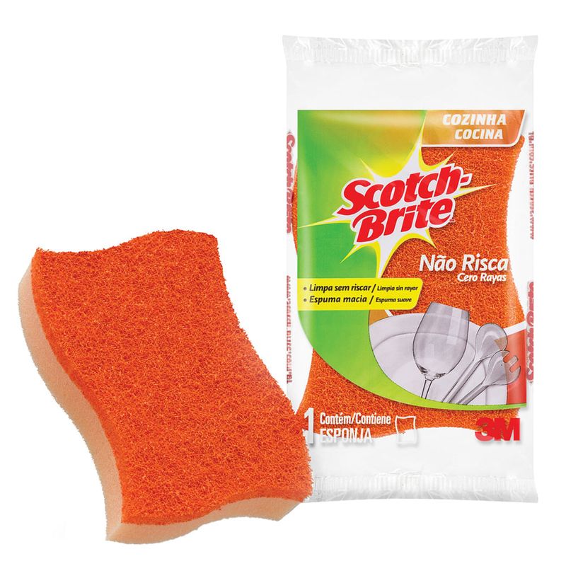 Esponja Cocina Cero Rayas Scotch-Brite®, Naranja