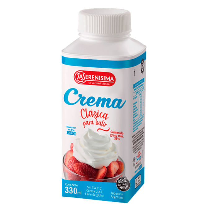 Crema de Leche UAT La Serenisima 520 cc - arjosimarprod