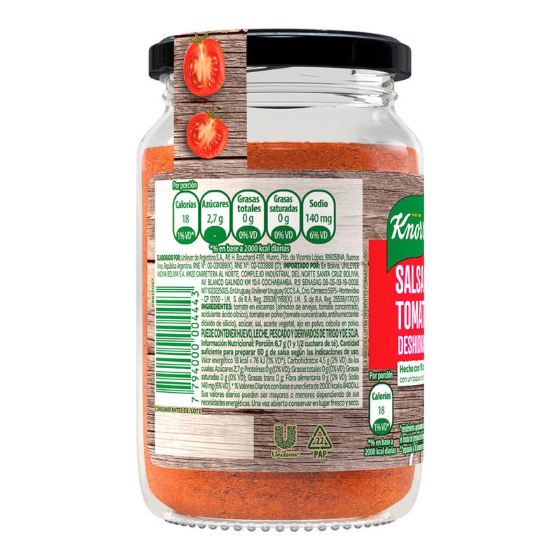 Salsa De Tomate Knorr Deshidratada 140g Masonline Más Online