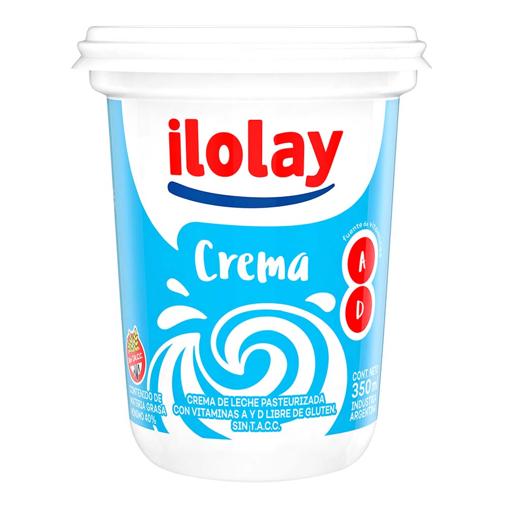 Crema De Leche Ilolay Con Vitamina A Y D 350 Cc Más Online