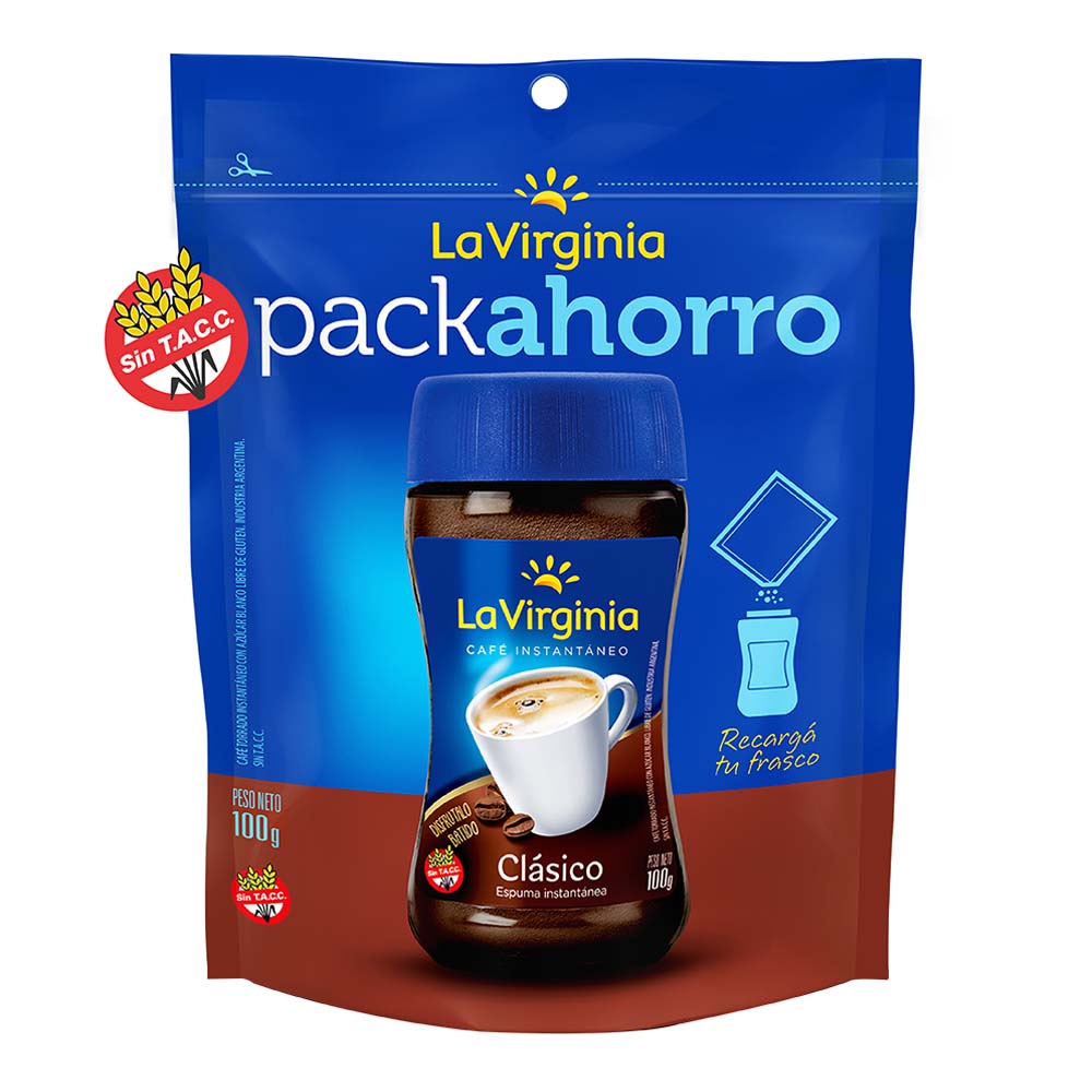 Cafe Instantaneo Clasico La Virginia Pack Ahorro X 100g - Masonline ...