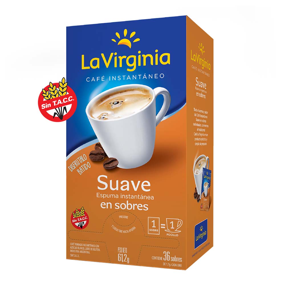 Cafe Instantaneo Suave La Virginia En Saquitos 61,2g - Masonline - Más ...