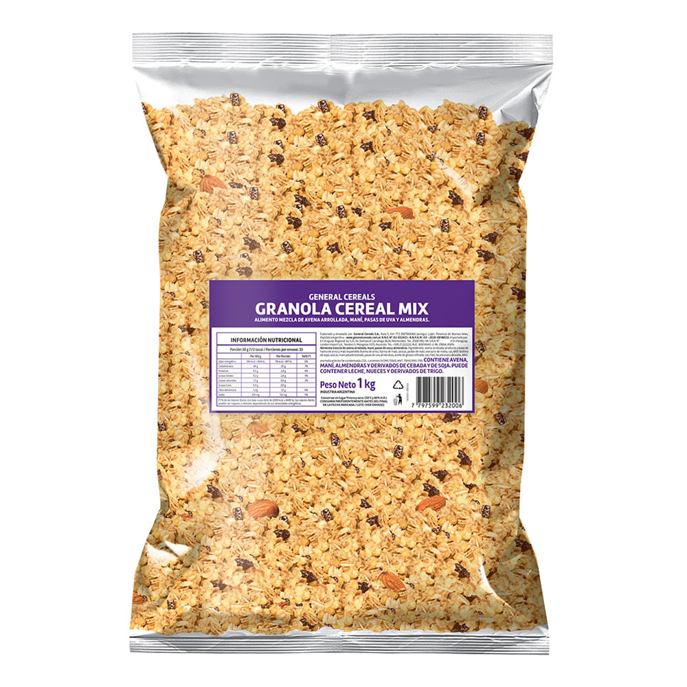 Granola Cereal Mix Nutrifoods 1kg Masonline Más Online