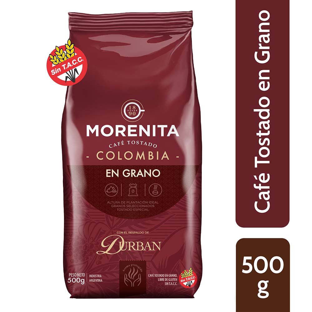 Cafe Tostado En Granos La Morenita Colombia X 500g Masonline Más Online