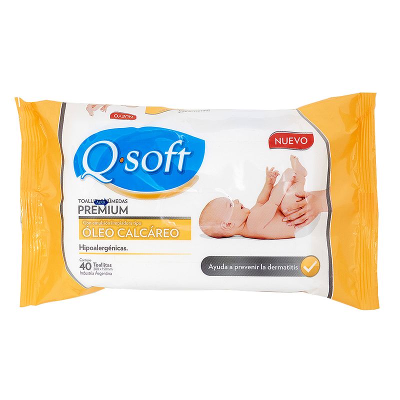 Toalla humedas Q-Soft Adultos x 40 un - alberdisa