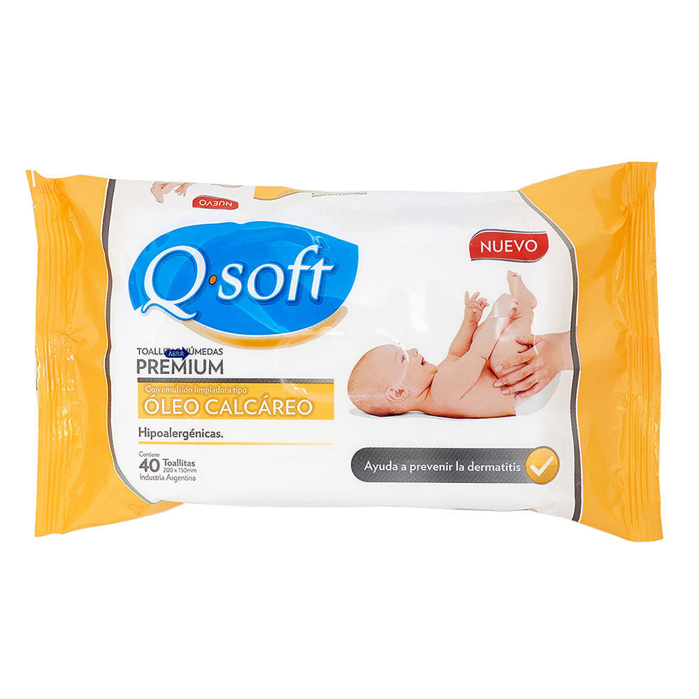 Toallitas Húmedas Adultos Q. Soft - Cont. 40 unidades