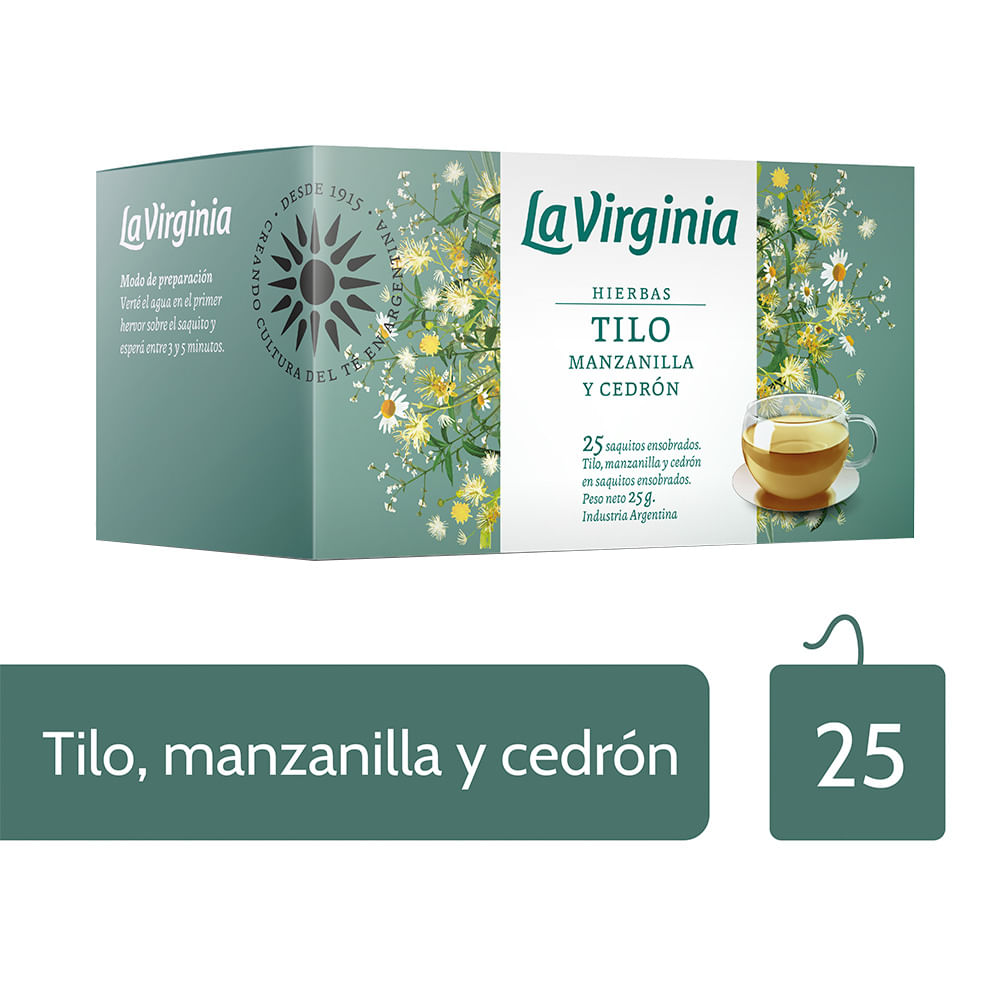 Te Tilo Manzanilla Cedron La Virginia 25 Saq Más Online