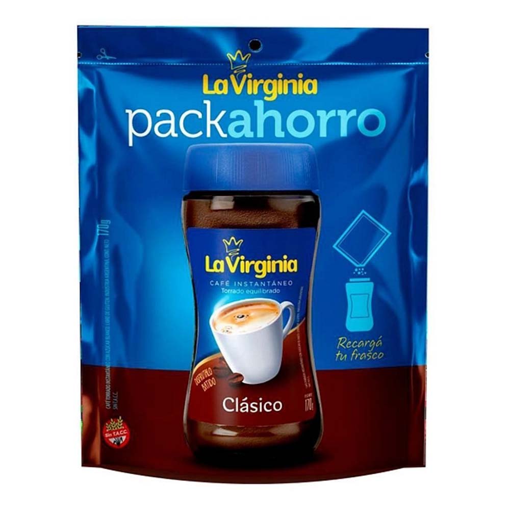 Cafe Instantaneo Clasico Doy Pack La Virginia 170 Gr - Masonline - Más ...