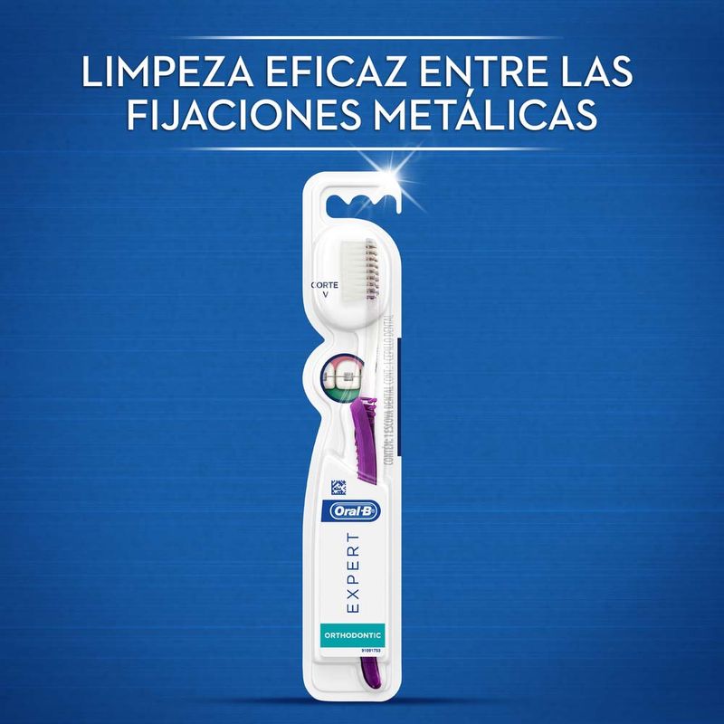 Kit Oral-B Expert Cepillo Dental Ortodoncia Medio 1 Un + Hilos Dentales ...