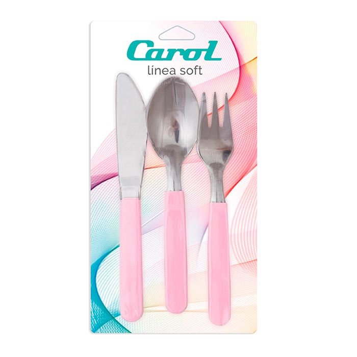 Cubiertos-Para-Ni-os-Mango-De-Pl-stico-Carol-Colores-Surtidos-2-21137