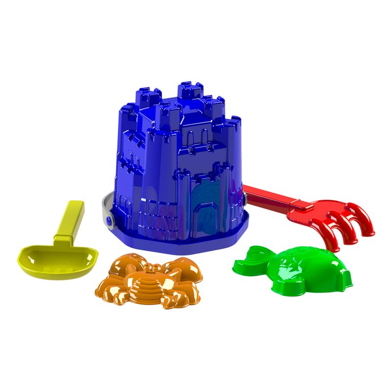 Set-De-Playa-Balde-Pala-Rastrillo-2-Moldes-Colores-Surtidos-2-23526