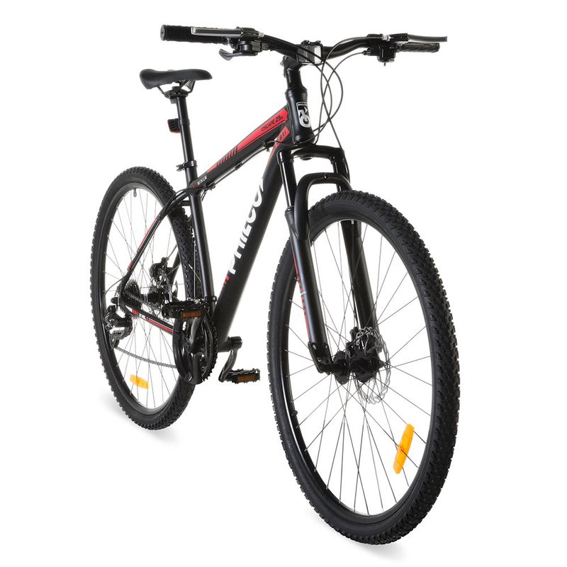 Bicicleta roja best sale y negra