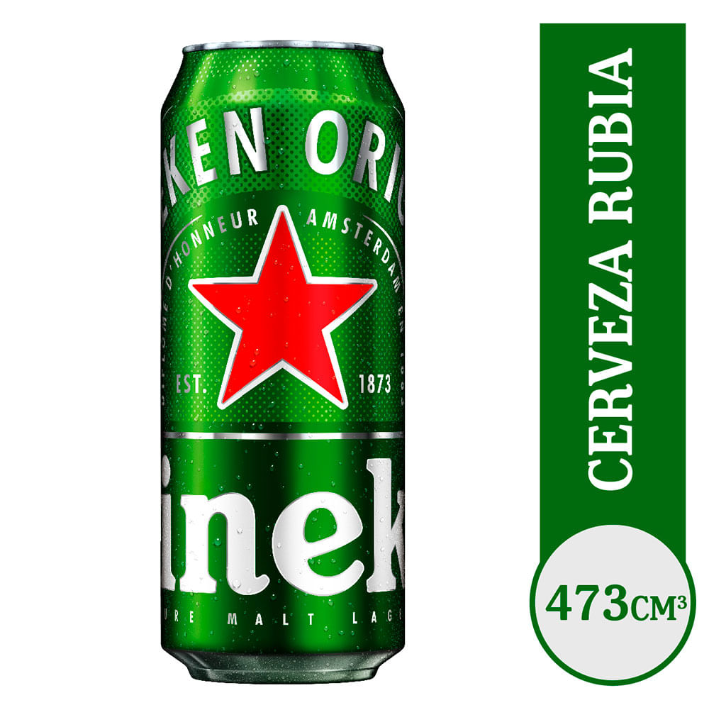 Cerveza En Lata Heineken 473cc