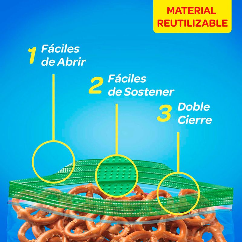 Bolsas Herméticas Ziploc Para Conservar Medianas 12un - Masonline - Más  Online