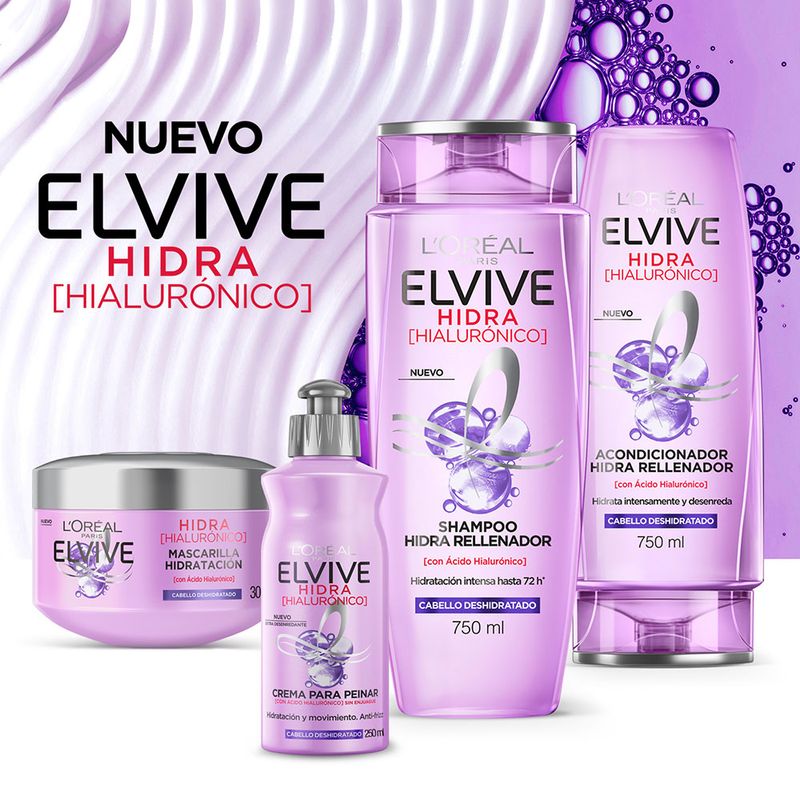Shampoo Hidra Hialurónico Elvive L´oréal Paris 200ml - Masonline