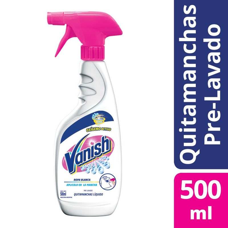 Vanish Quitamanchas Pre Lavado Poder O2 Gatillo 500ml