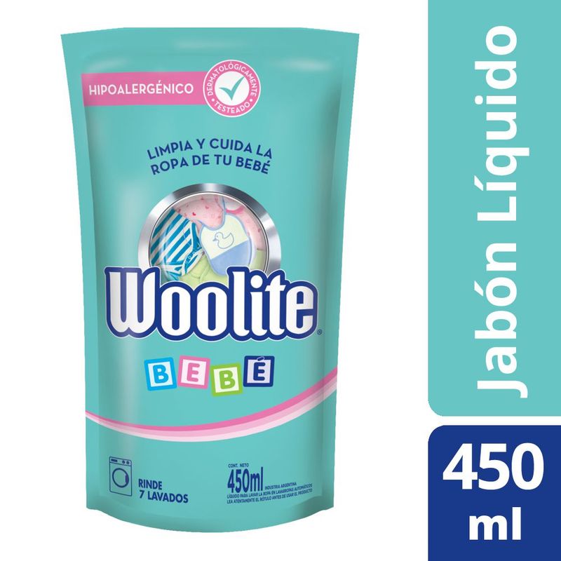 Jabón Líquido Ropa Woolite Bebé Repuesto 450 Ml - Masonline - Más Online