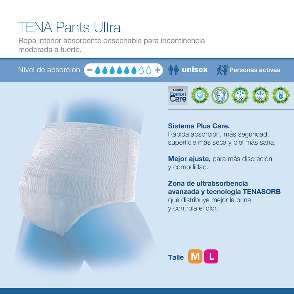 Ropa interior absorbente Pants Ultra - TENA