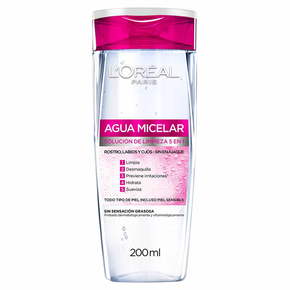 Tahe H2O Mizellares Wasser 300 Ml – Make-up Entferner Für Gesicht & Augen, Beruhigend
