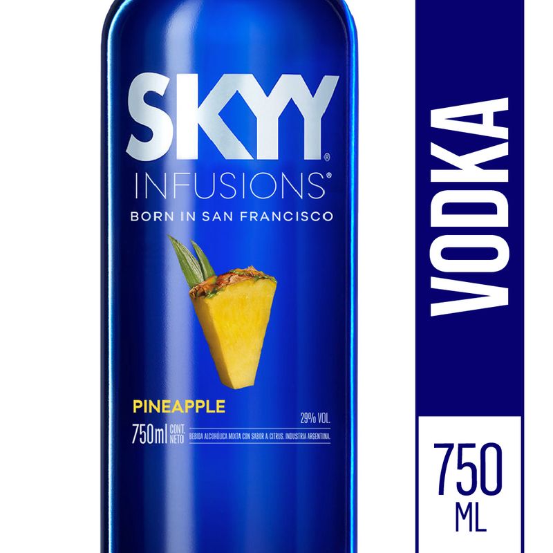 Vodka Skyy Infusions Pineapple 750 Ml - Masonline - Más Online