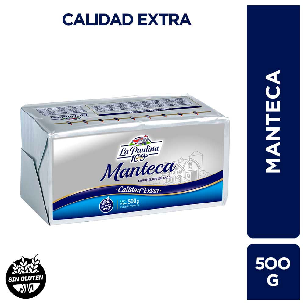 Manteca La Paulina Calidad Extra 500 G