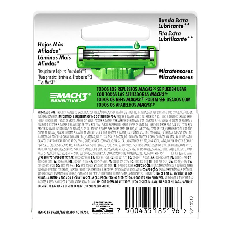 Repuestos-De-Afeitar-Gillette-Mach3-Sensitive-2-Un-3-32090
