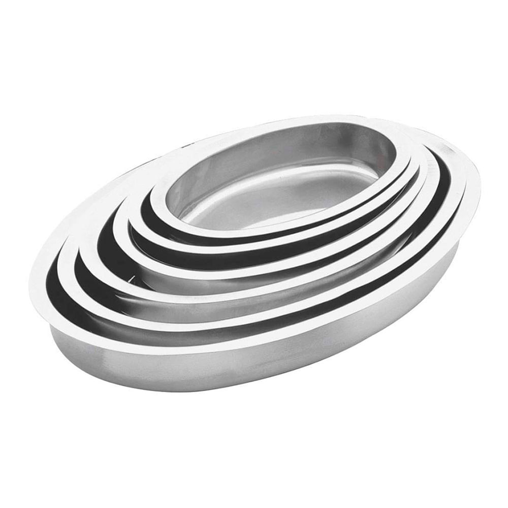 Asadera carol oval de acero 38x29x4 5 masonline m s online