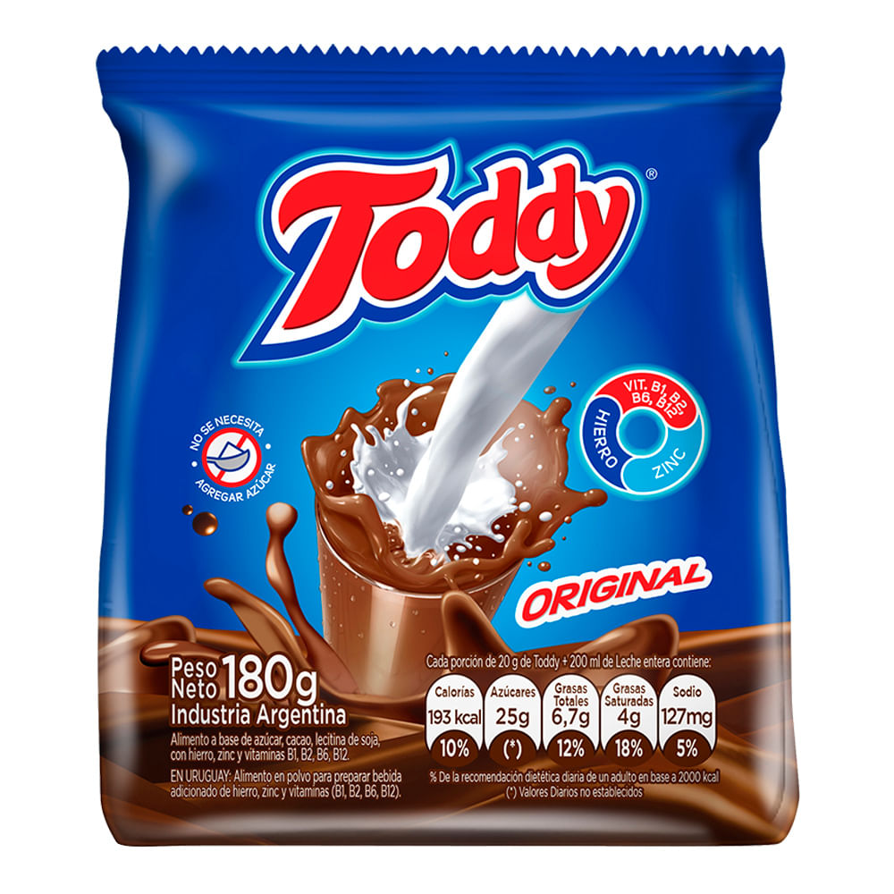 Cacao En Polvo Toddy Original 180g - Masonline - Más Online