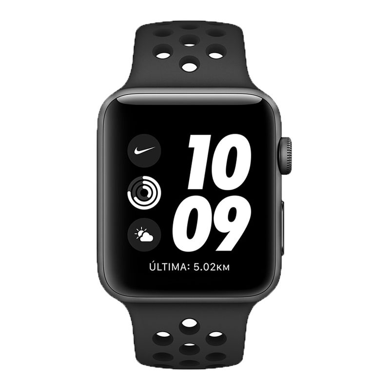 Correa deportiva Apple Watch (negra/gris) 