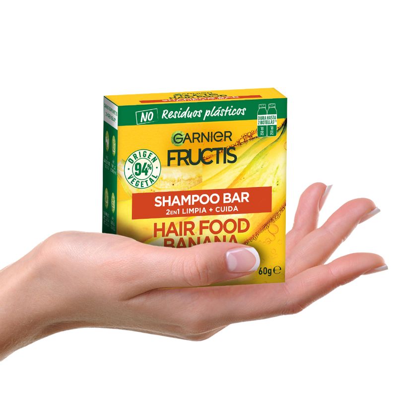 Shampoo Solido Fructis Hair Food Banana 60gr Más Online