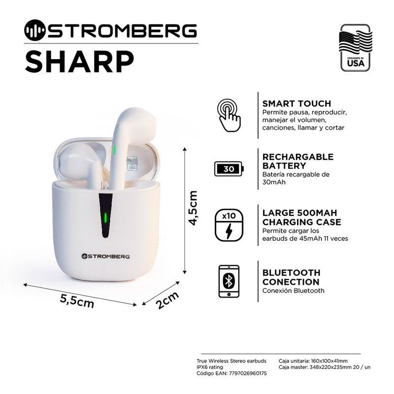 Auricular-Stromberg-Tws-Sharp-Negro-7-34516