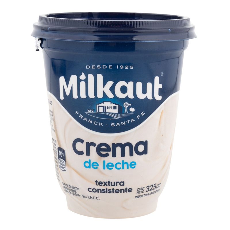 Crema De Leche Milkaut 325cc Más Online