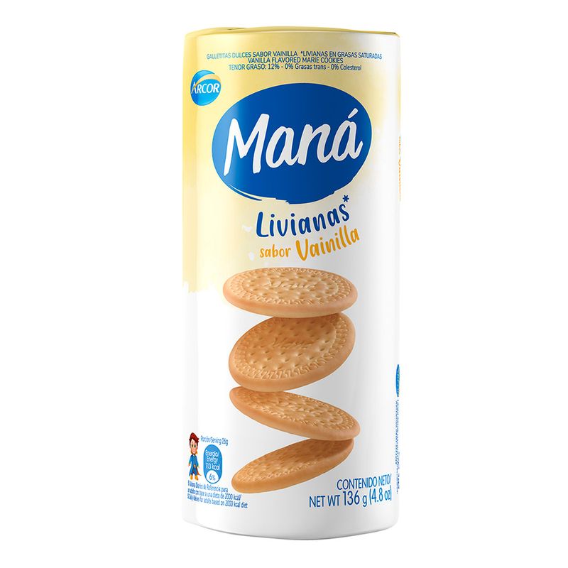 Galletitas Mana Vainilla 136g - Masonline - Más Online