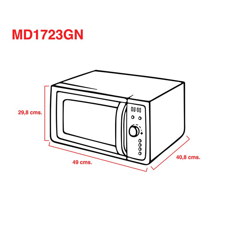 Microondas Atma MD1723GN 23LT Grill