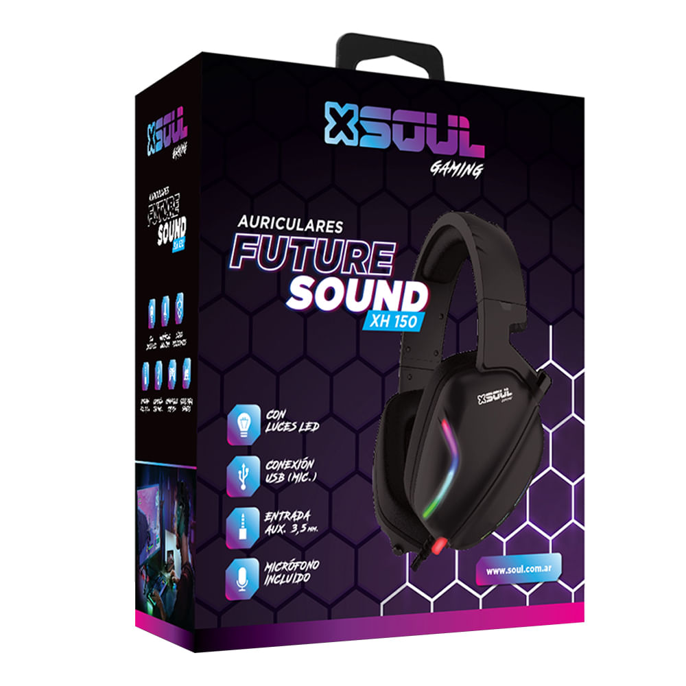 Auriculares Soul Gaming Rgb Future Xh150 Más Online
