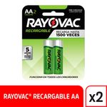 PILA RECARGABLE RAYOVAC LD715-2LA AA2 1350MAH