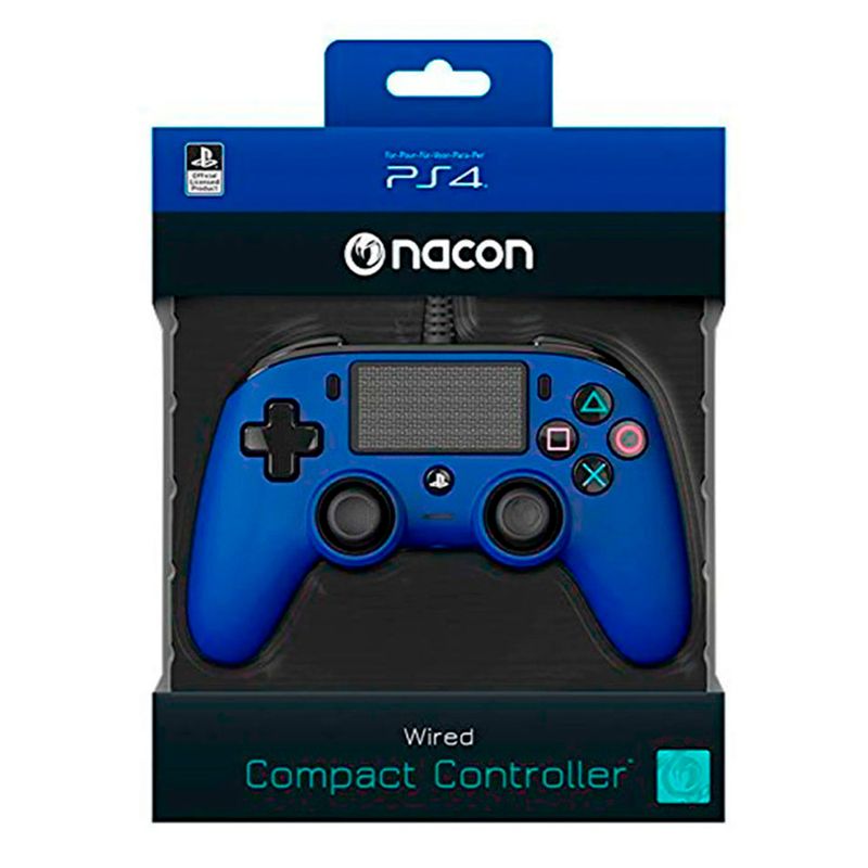 Nacon Compact Transparente PS4 Azul Gamepad