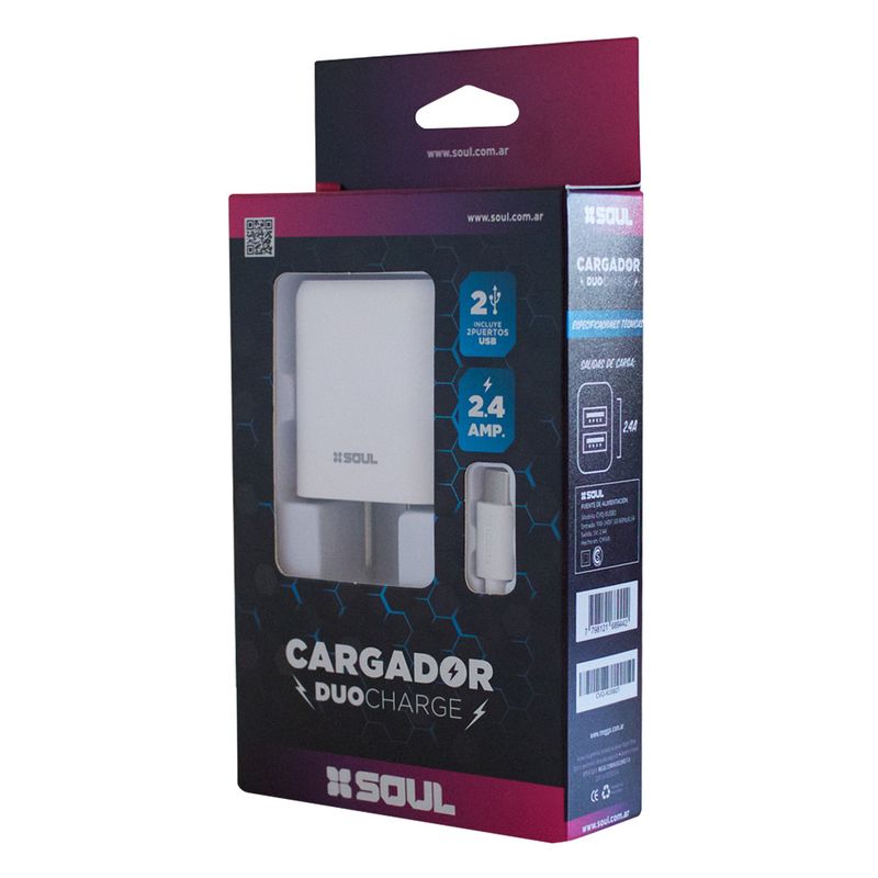 Cargador-Soul-Usbx2-2-4a-Cable-Type-C-Blanco-2-37452