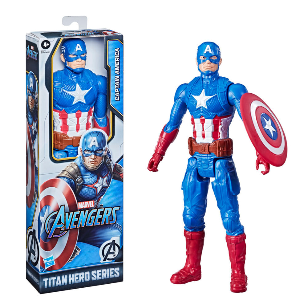 Figura De Acción Marvel Titan Hero Series Capitán América Clásico -  Masonline - Más Online