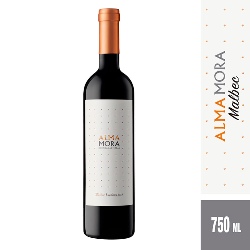 Vino Malbec Alma Mora 750ml - Masonline - Más Online