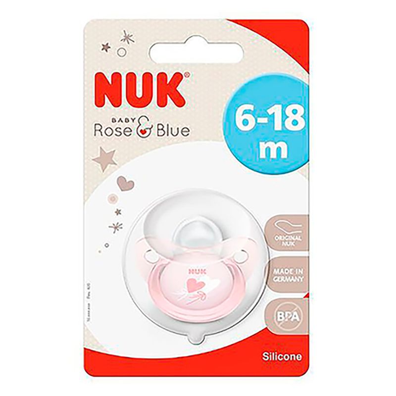 Chupete Nuk Rose / Blue talle 2 De 6-18 Meses - Masonline - Más Online