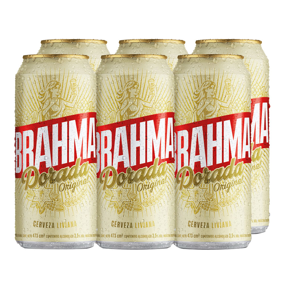 Cerveza Brahma Dorada 6unx473cc - Masonline - Más Online