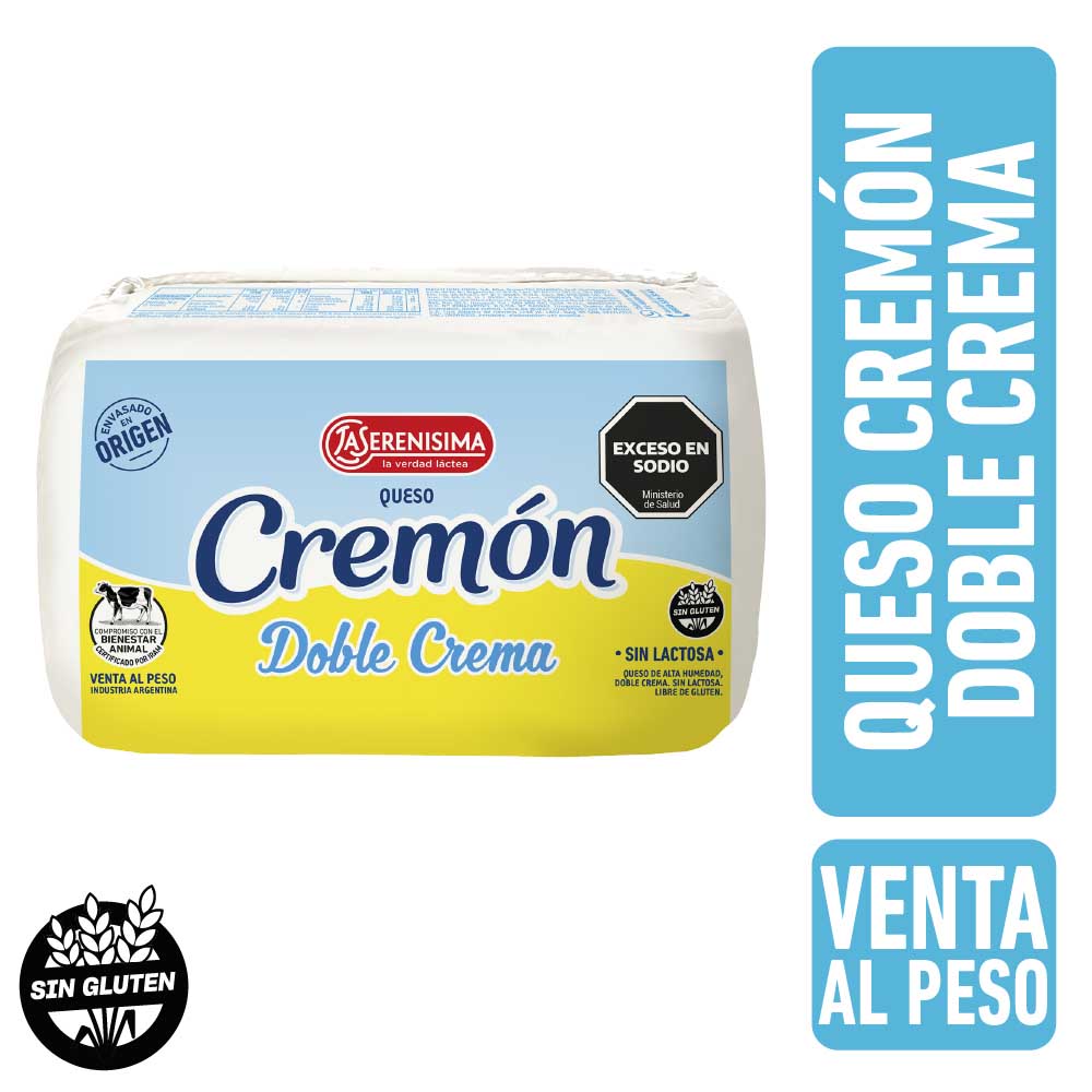 Queso Doble Crema La Serenísima Cremón 500 G