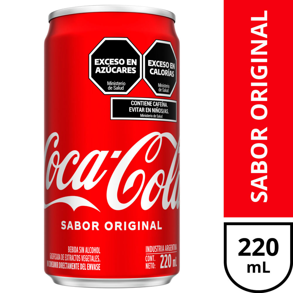 Gaseosa cola Coca Cola sabor original 220 ml