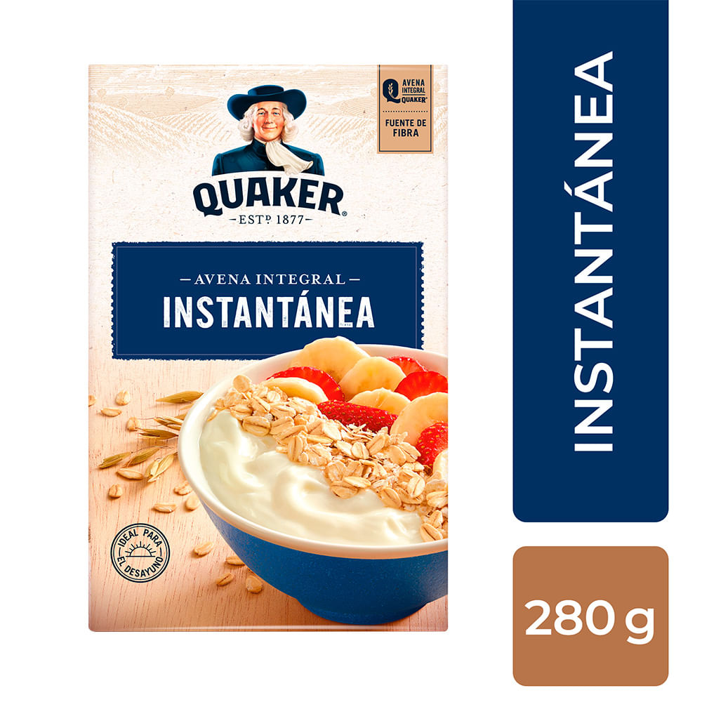 Avena Integral Instantánea Quaker 280 G Más Online