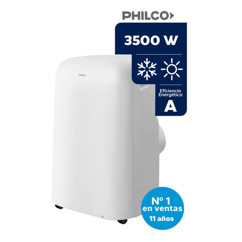 Aire Acondicionado Portátil Frío/Calor Philco PHP32H17N 3000F 3500W